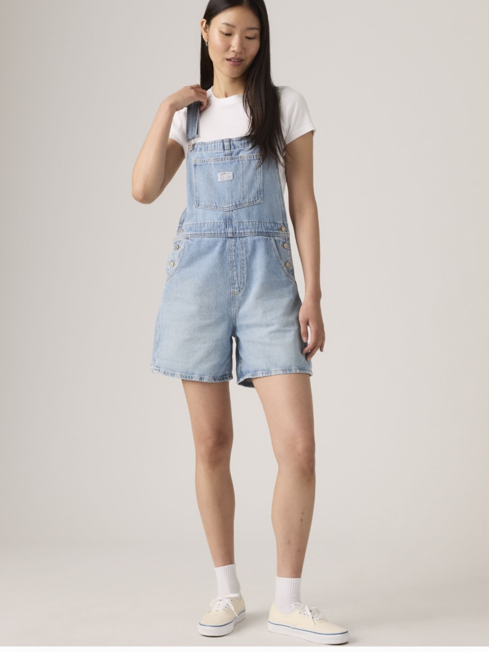 Levi’s denim overall shorts size 28 new without tags